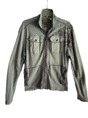 Vintage Y2K Triple Five Soul - Military Style Jacket-Grunge Distressed - M